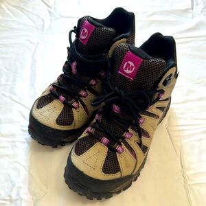 Merrell Women’s Accentor 2 Mid Ventilator Hiking Boots Shoes Trail Mesh Gray S 6